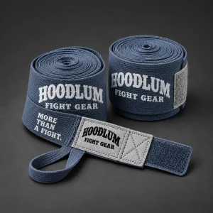 180 Hand Wraps — Slate / Glacier — Three-quarter view (AI demo concept)