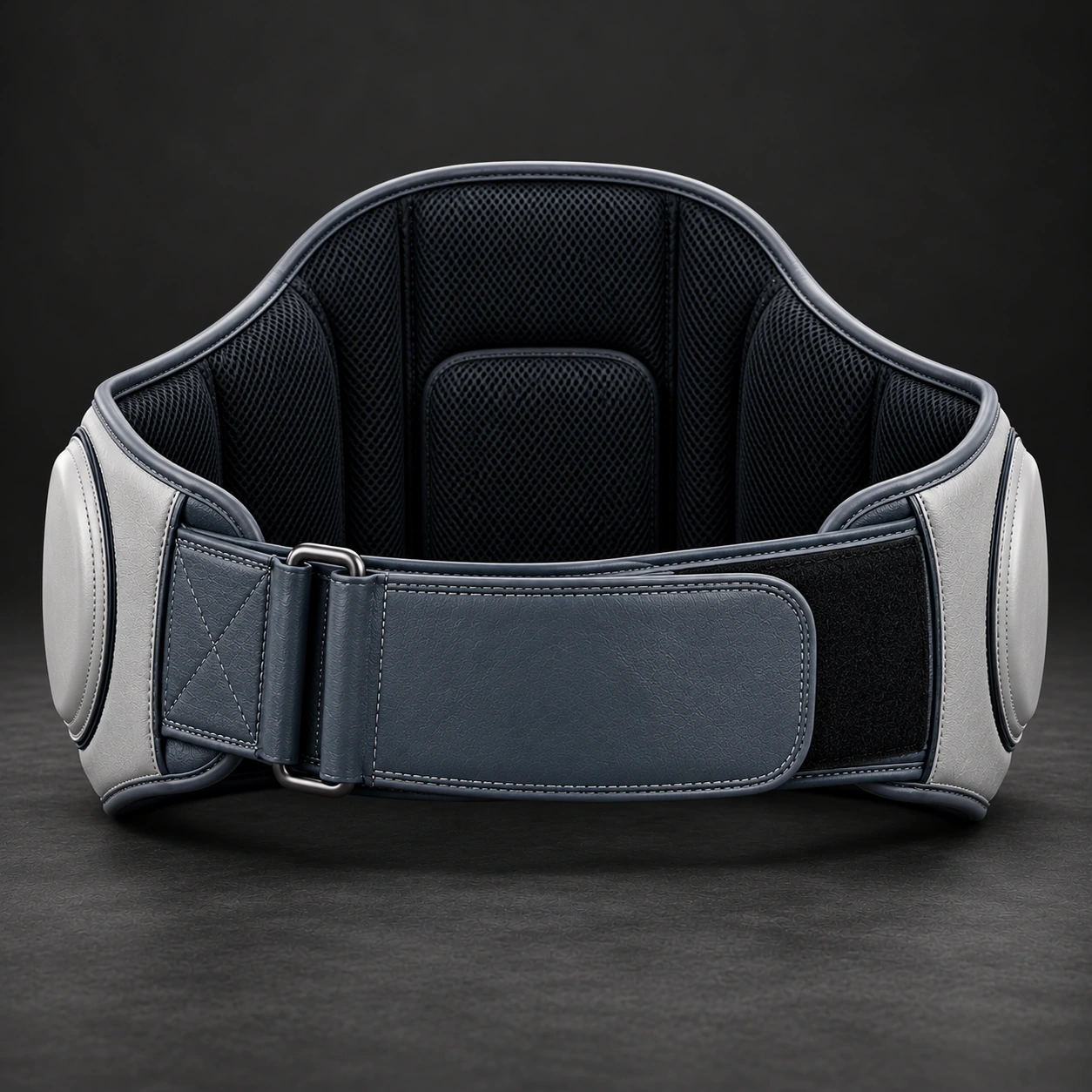 Belly Pad — Slate / Glacier — Rear view (AI demo concept)