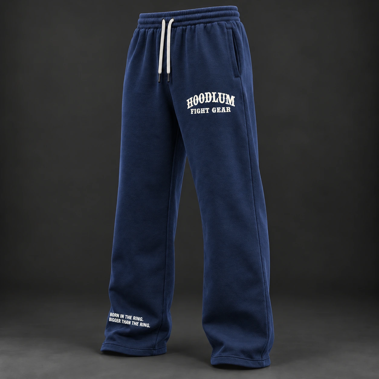 Beyond Ring Lounge Pants — Midnight / Ice — Three-quarter view (AI demo concept)