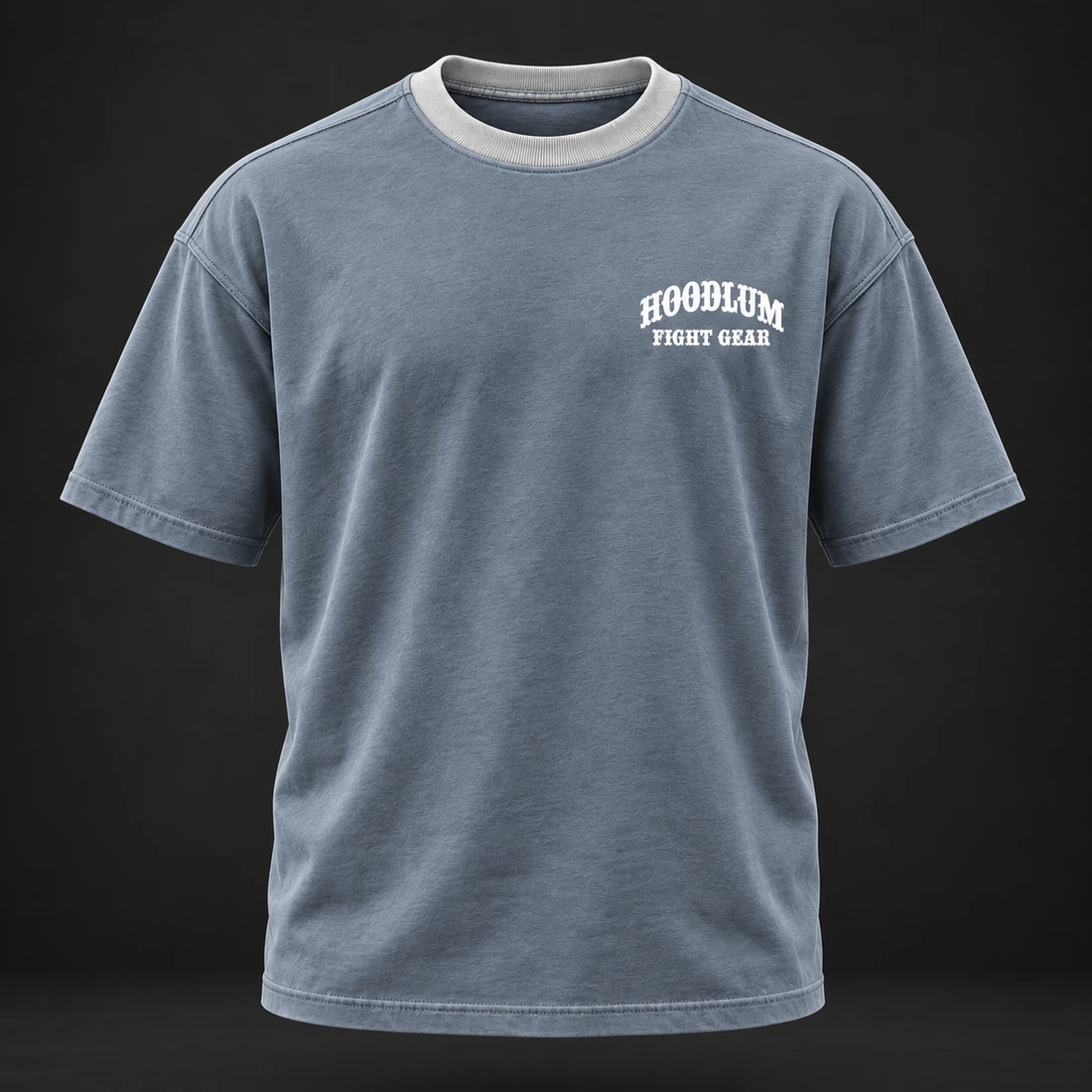 Beyond the Ring Tee — Slate / Glacier — Front view (AI demo concept)