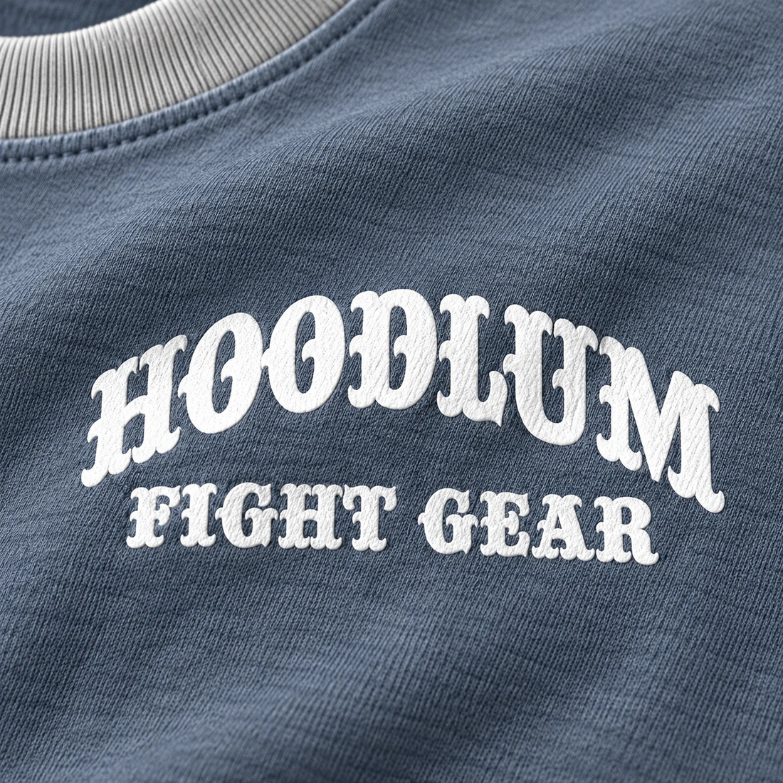 Beyond the Ring Tee — Slate / Glacier — Branding detail (AI demo concept)