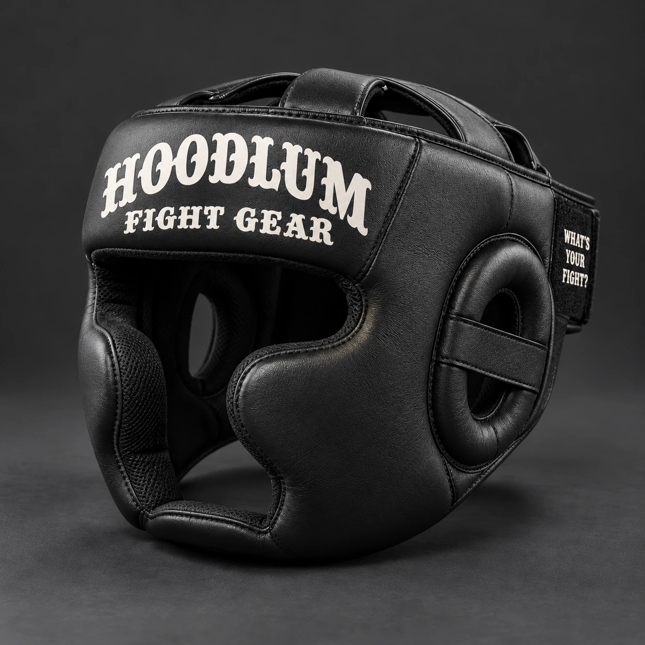 Cage Training Headgear — Three-quarter view (AI demo concept)