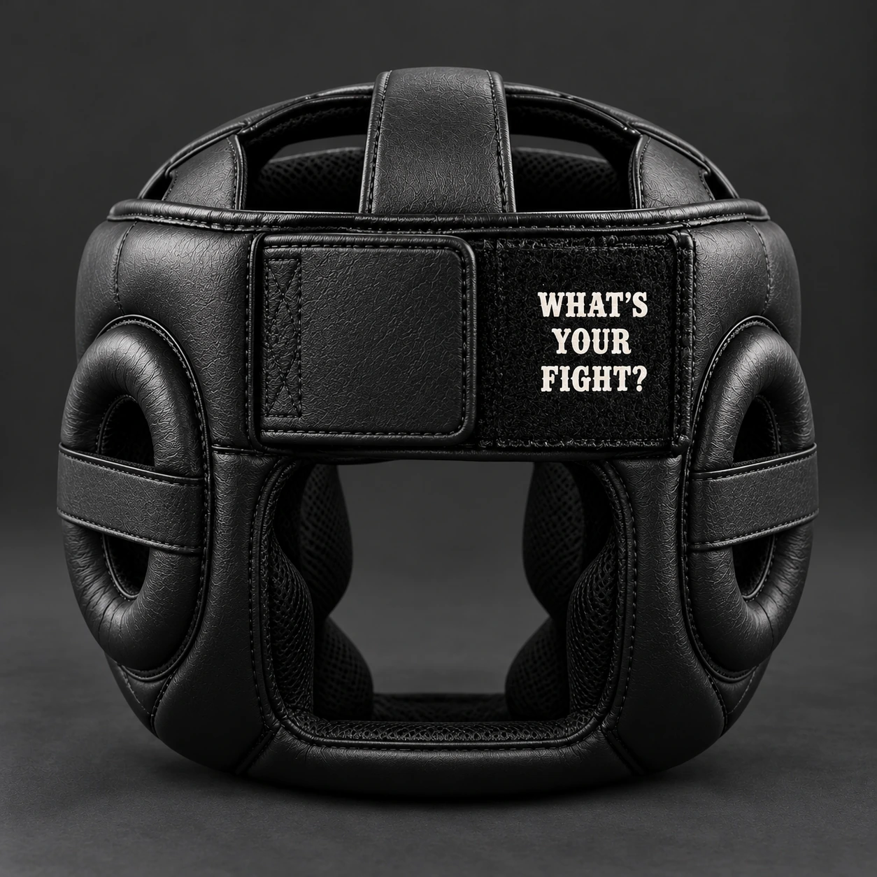 Cage Training Headgear — Rear view (AI demo concept)