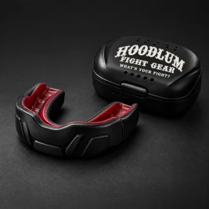 Compact Mouthguard — Three-quarter view (AI demo concept)