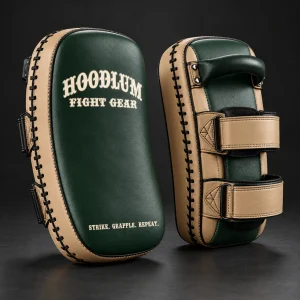 Compact Thai Pads — Forest / Sand — Three-quarter view (AI demo concept)