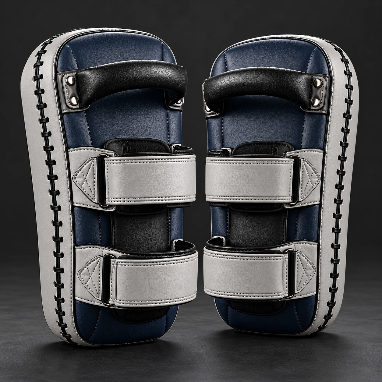 Compact Thai Pads — Midnight / Ice — Rear view (AI demo concept)