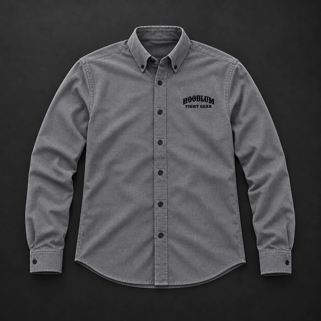 Courage Oxford Shirt — Flat-lay view (AI demo concept)