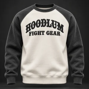 Courage Raglan Sweatshirt — Front view (AI demo concept)