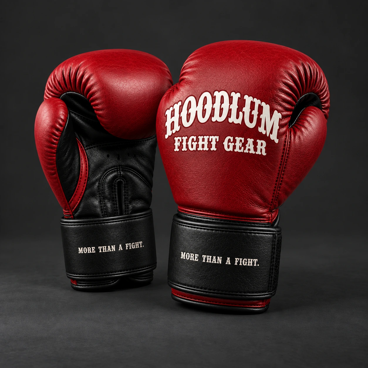 Crimson Sparring Gloves — Opposite-side view (AI demo concept)