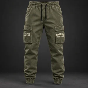 Everyday Utility Joggers — Front view (AI demo concept)