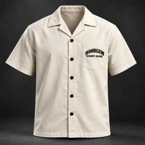 Fight Spirit Camp Shirt — Front view (AI demo concept)