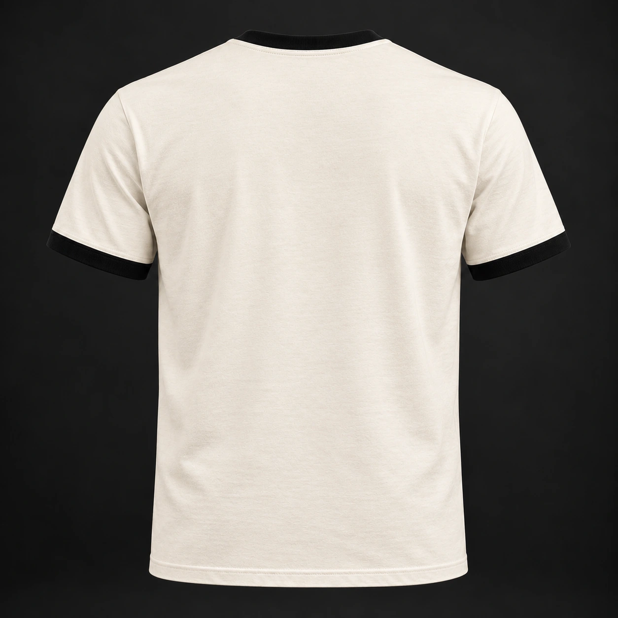 Fight Spirit Ringer Tee — Back view (AI demo concept)