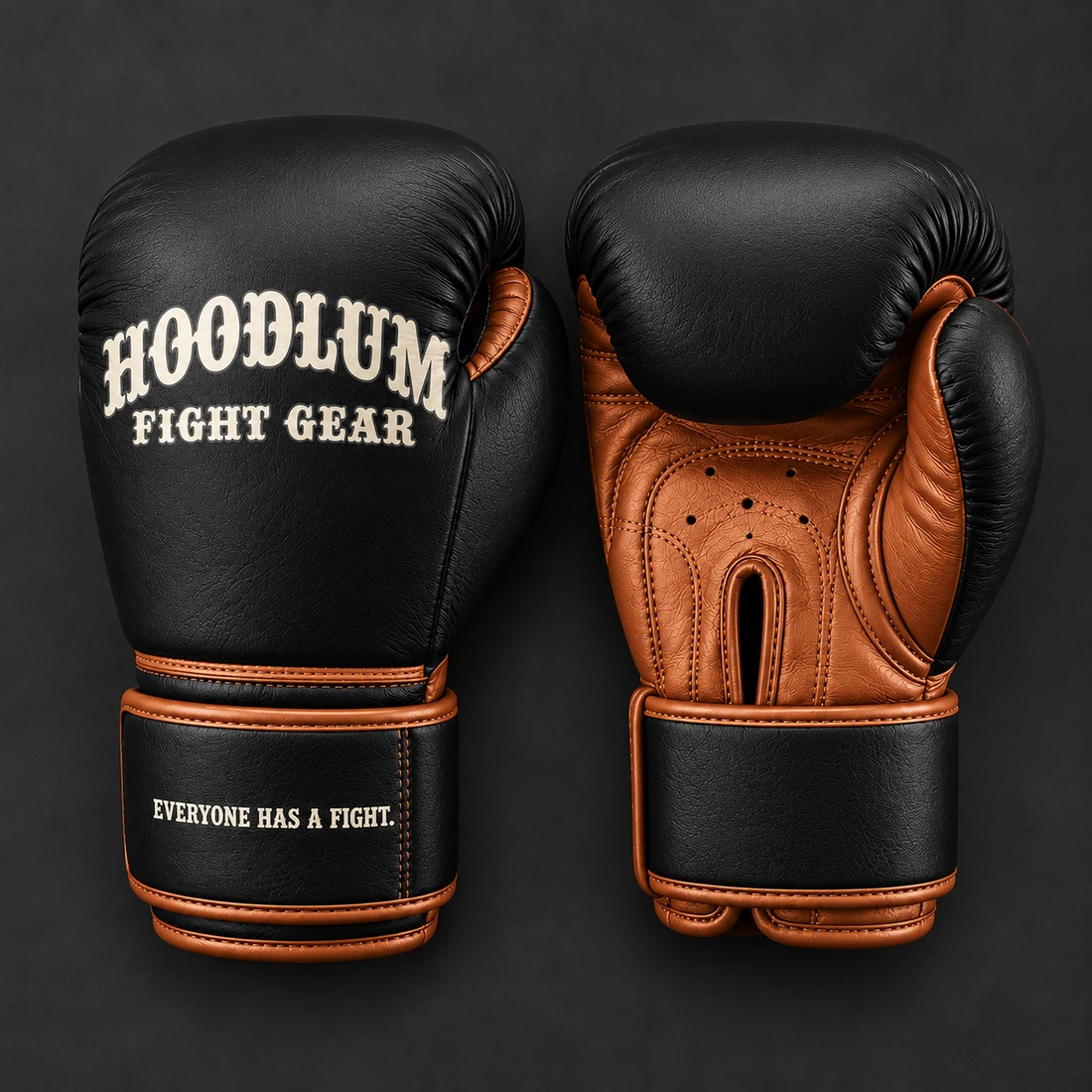 Ghost Training Gloves — Black / Copper — Top view (AI demo concept)