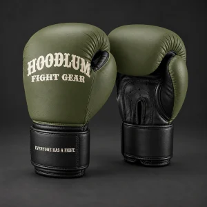 Ghost Training Gloves — Olive / Carbon — Three-quarter view (AI demo concept)