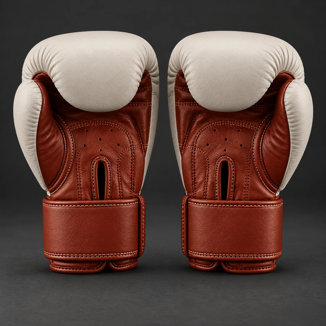 Ghost Training Gloves — Stone / Rust — Rear view (AI demo concept)