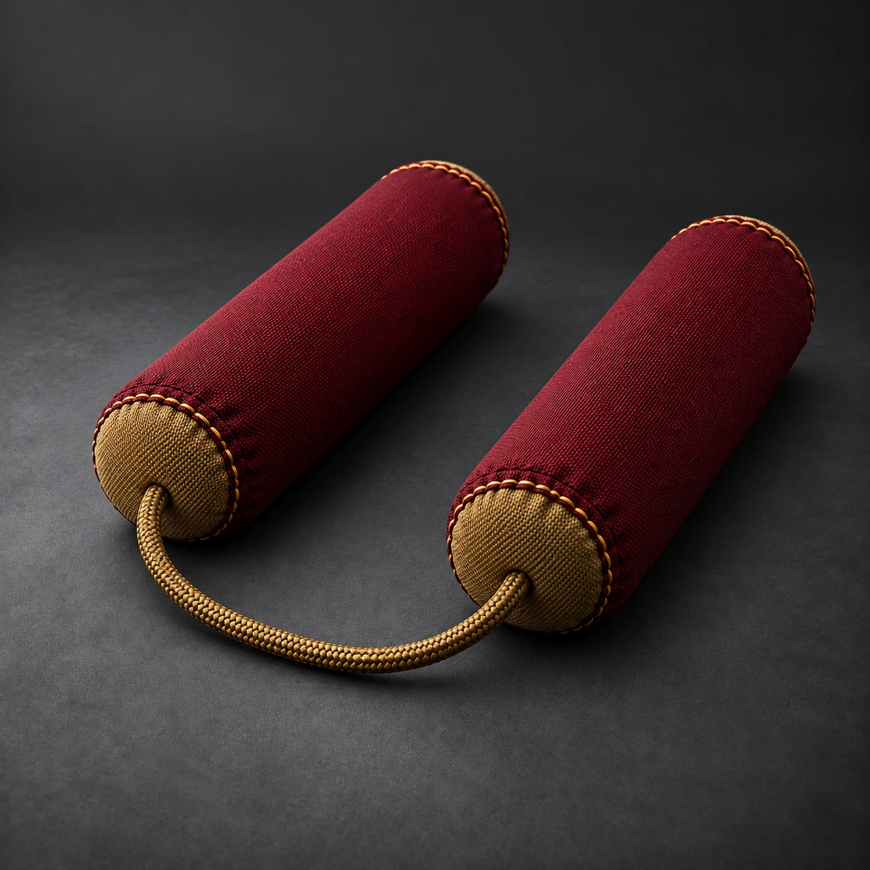 Glove Drying Inserts — Oxblood / Brass — Rear view (AI demo concept)