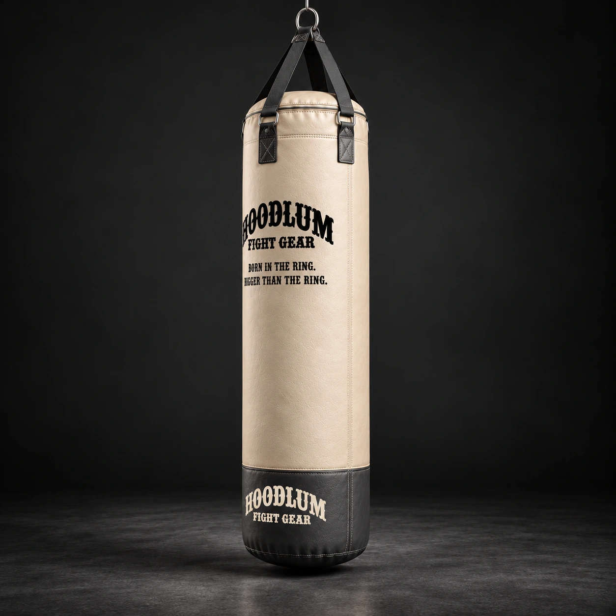 Heavy Bag — Bone / Graphite — Opposite-side view (AI demo concept)