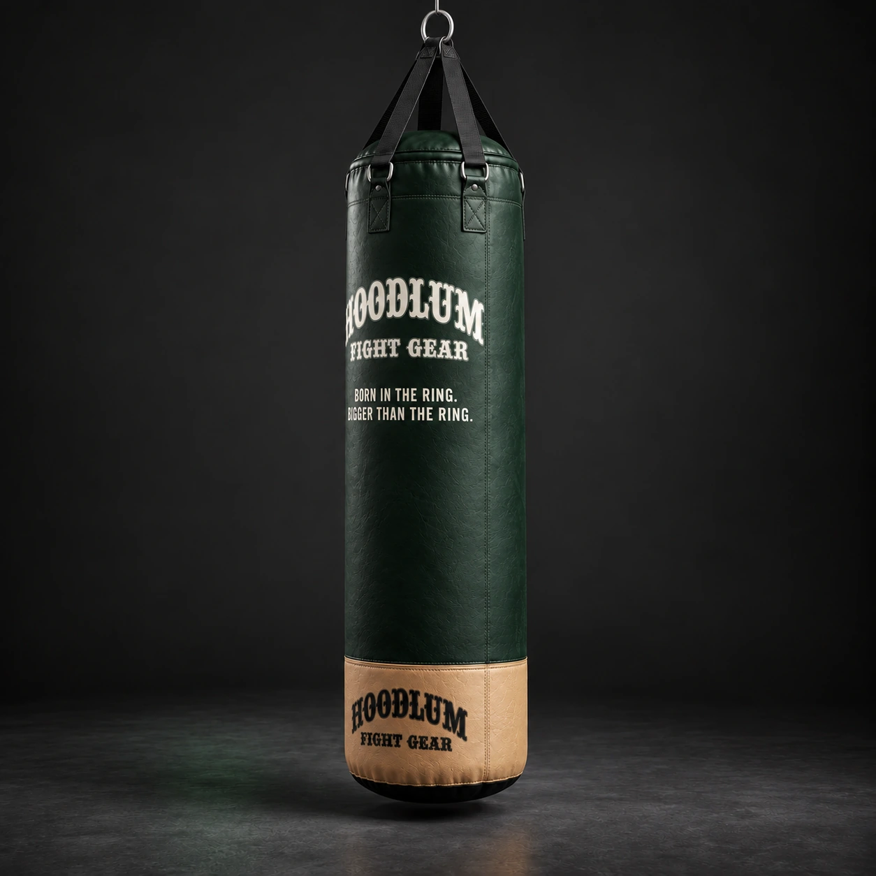 Heavy Bag — Forest / Sand — Opposite-side view (AI demo concept)
