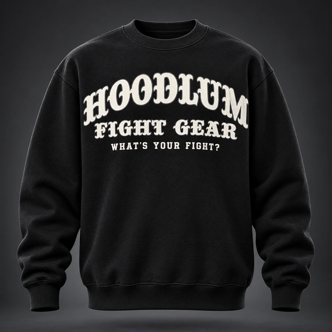 Identity Crewneck Sweatshirt — Front view (AI demo concept)