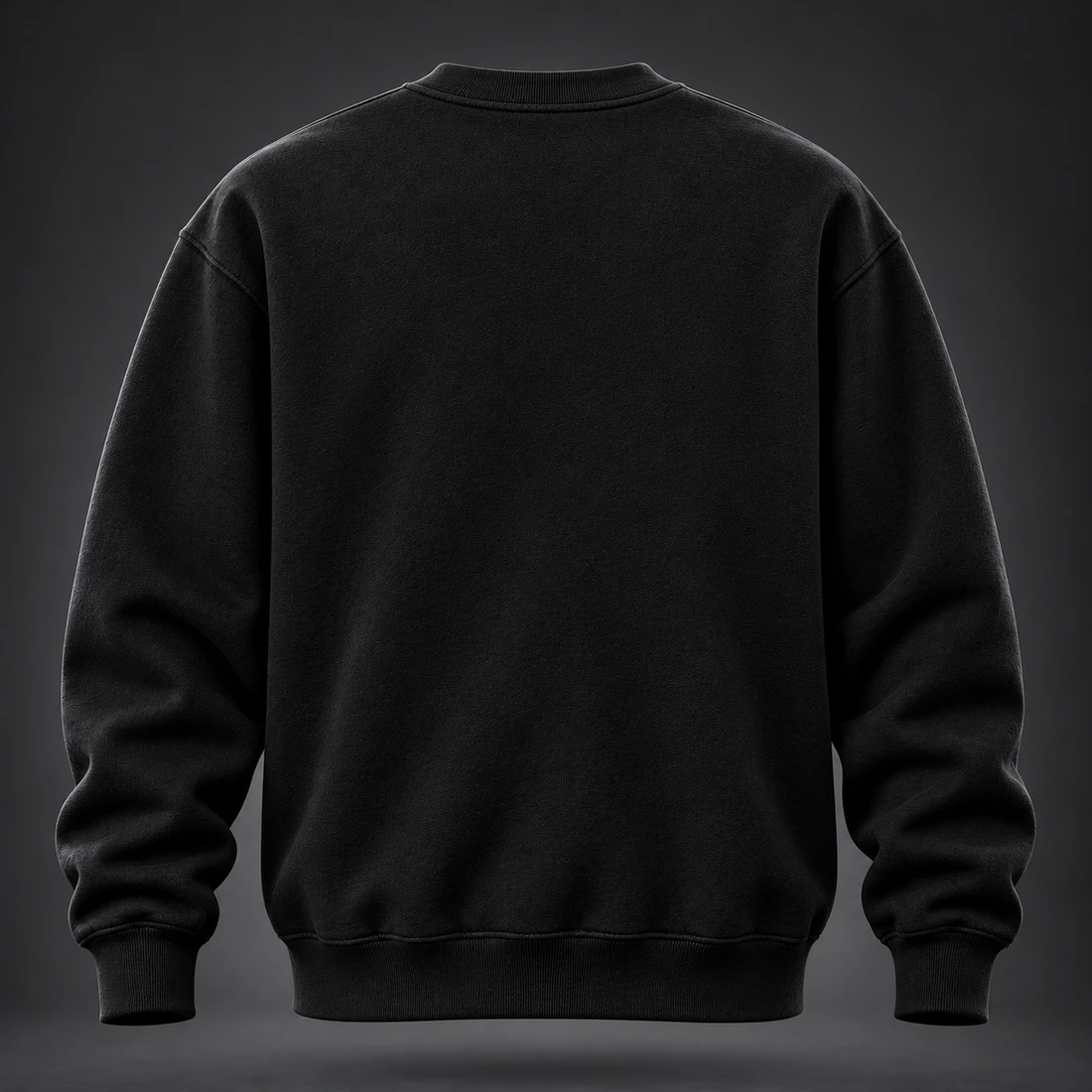 Identity Crewneck Sweatshirt — Back view (AI demo concept)
