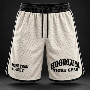 Identity Mesh Shorts — Front view (AI demo concept)