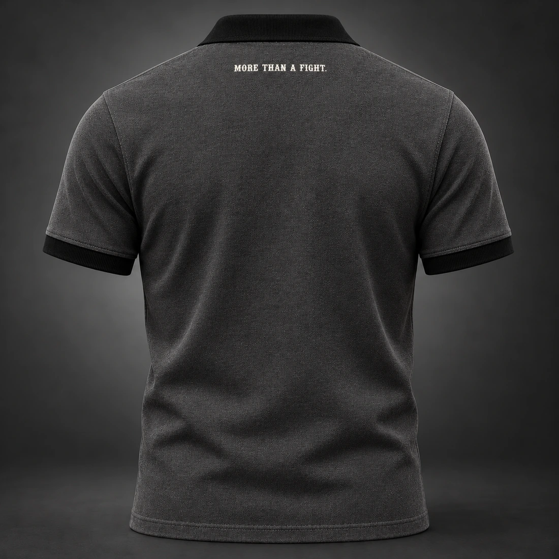 Identity Pique Polo — Back view (AI demo concept)