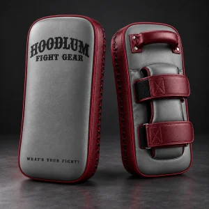 Long Thai Pads — Ash / Burgundy — Three-quarter view (AI demo concept)
