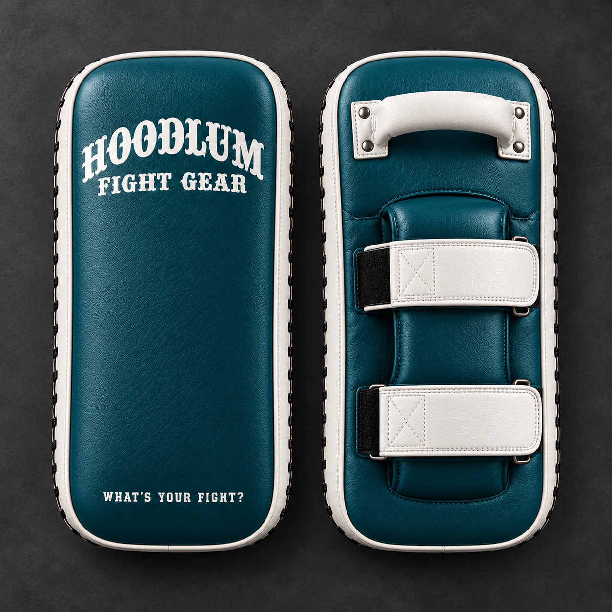 Long Thai Pads — Petrol / Chalk — Top view (AI demo concept)