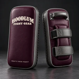 Long Thai Pads — Plum / Pewter — Three-quarter view (AI demo concept)