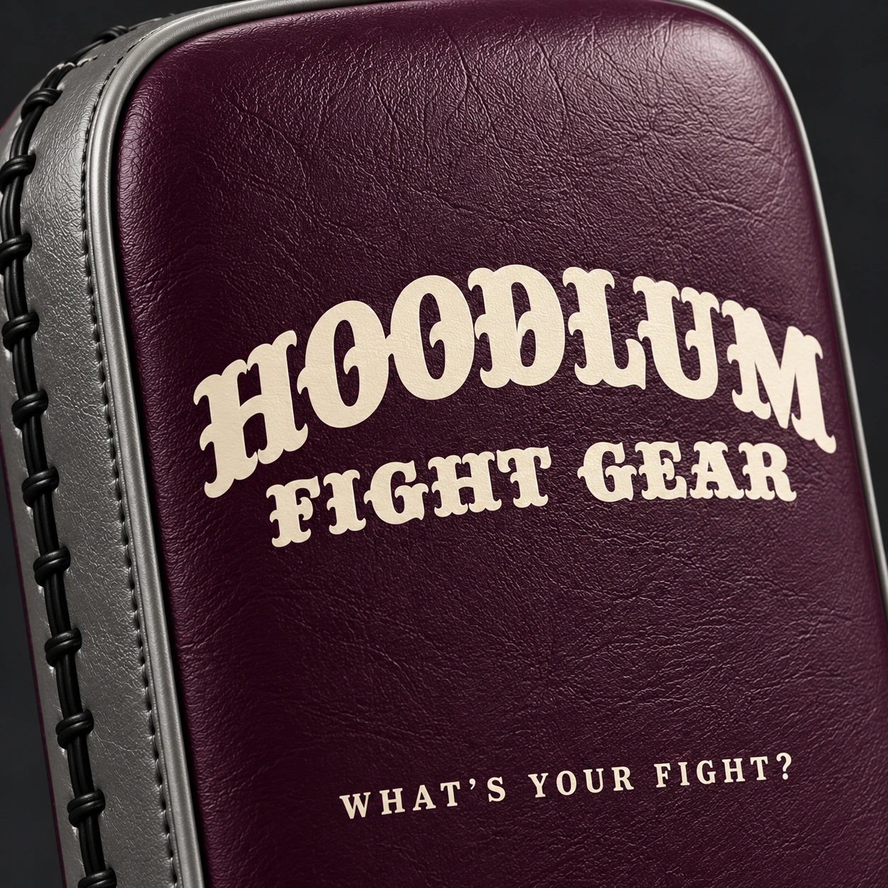 Long Thai Pads — Plum / Pewter — Branding detail (AI demo concept)
