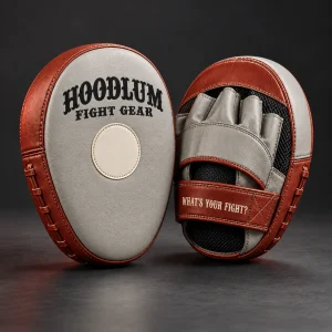 Micro Focus Mitts — Stone / Rust — Three-quarter view (AI demo concept)