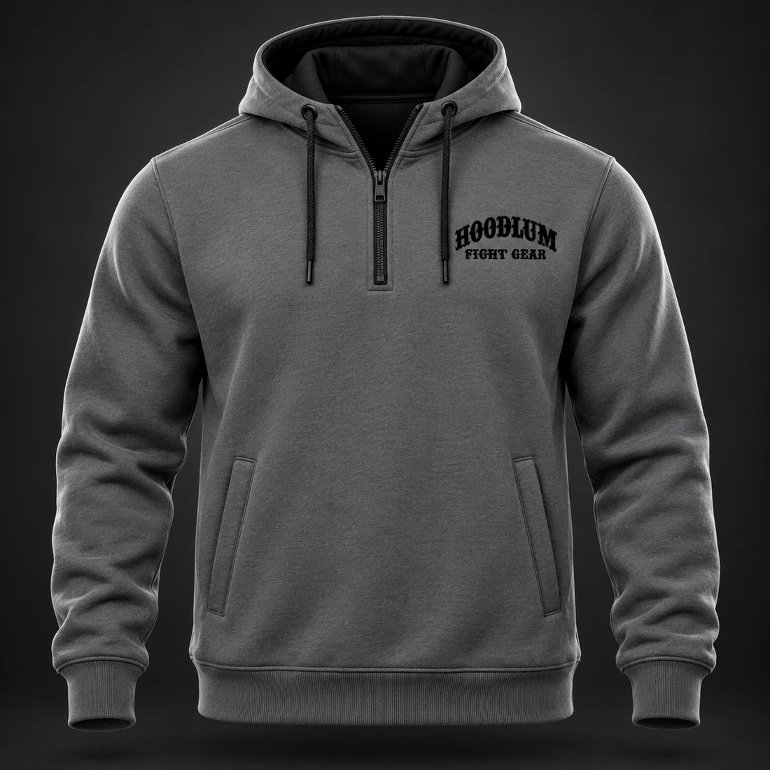 Movement Quarter-Zip Hoodie — Front view (AI demo concept)