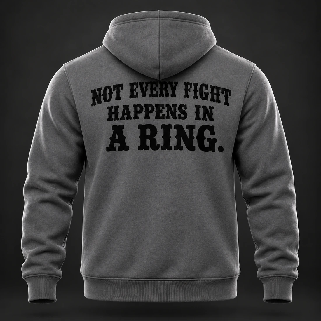 Movement Quarter-Zip Hoodie — Back view (AI demo concept)