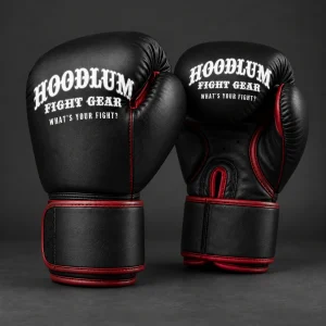 Obsidian Training Gloves — Three-quarter view (AI demo concept)