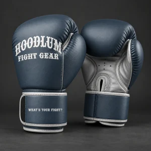 Obsidian Training Gloves — Slate / Glacier — Three-quarter view (AI demo concept)