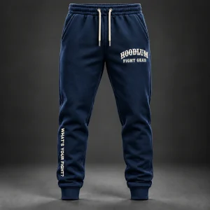 Onyx Identity Joggers — Marine / Bone — Front view (AI demo concept)