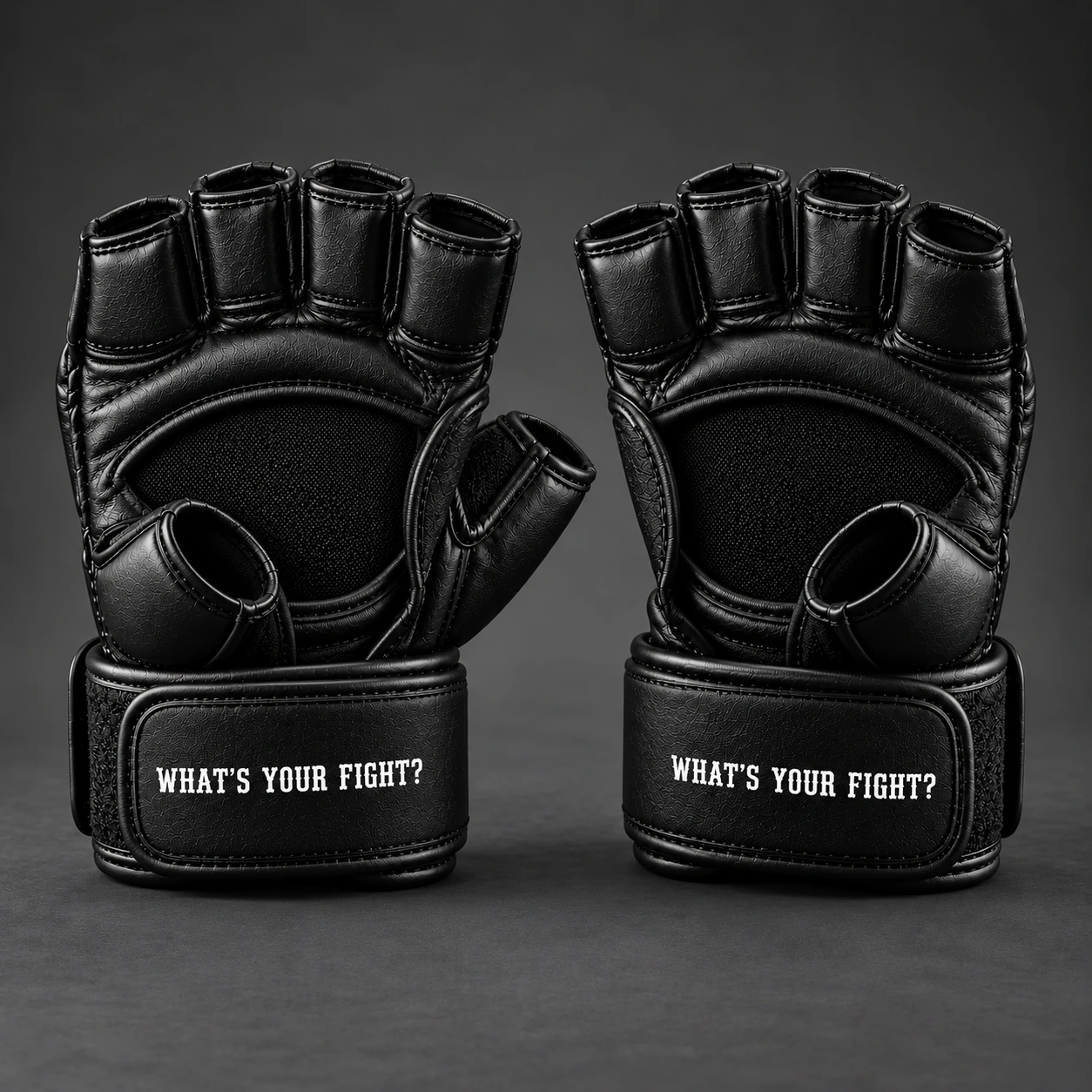 Onyx MMA Gloves — Rear view (AI demo concept)