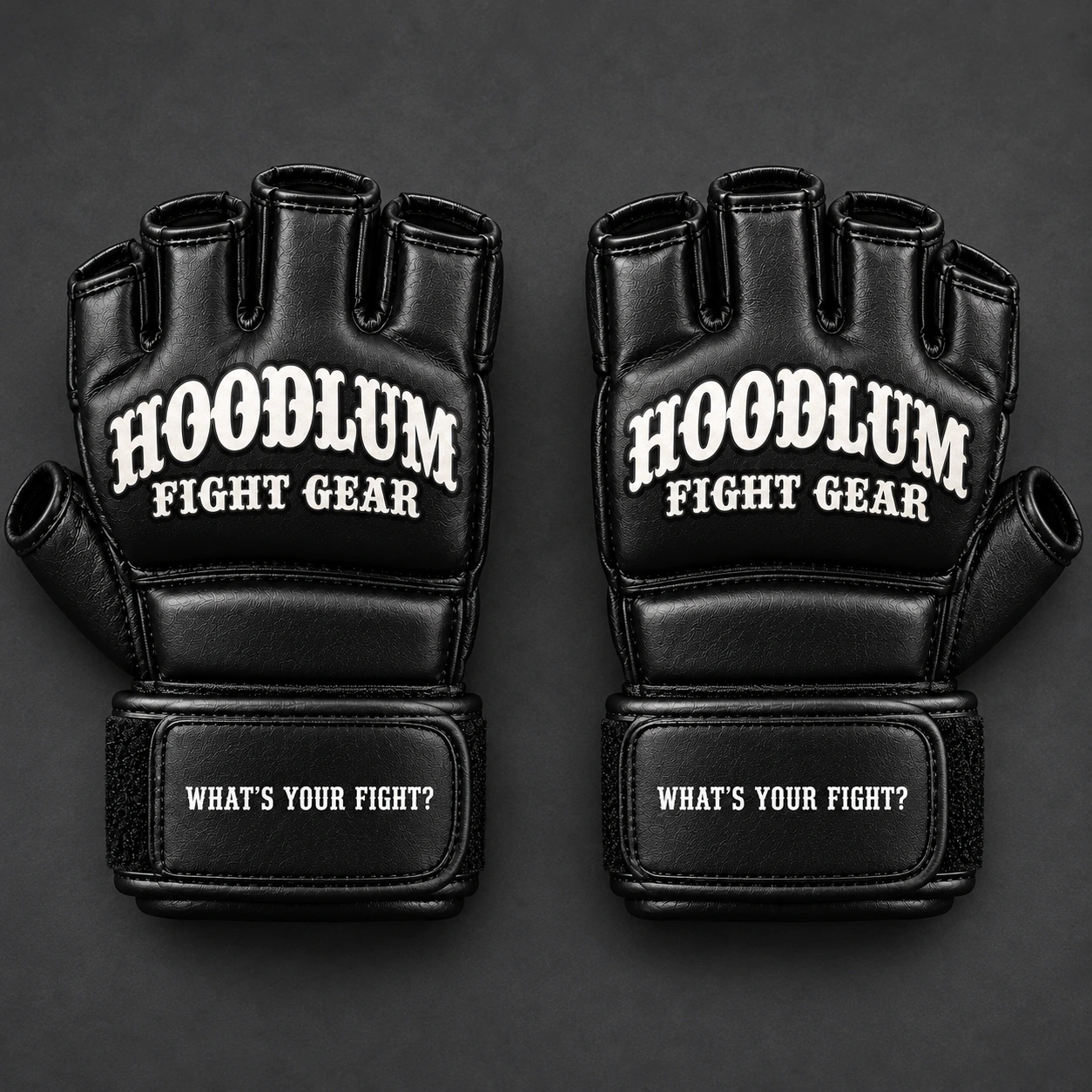 Onyx MMA Gloves — Top view (AI demo concept)