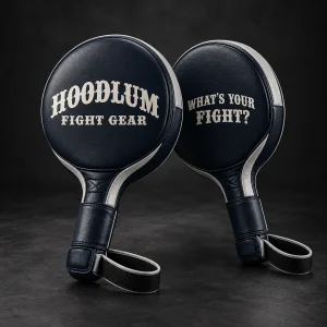 Punch Paddles — Midnight / Ice — Three-quarter view (AI demo concept)