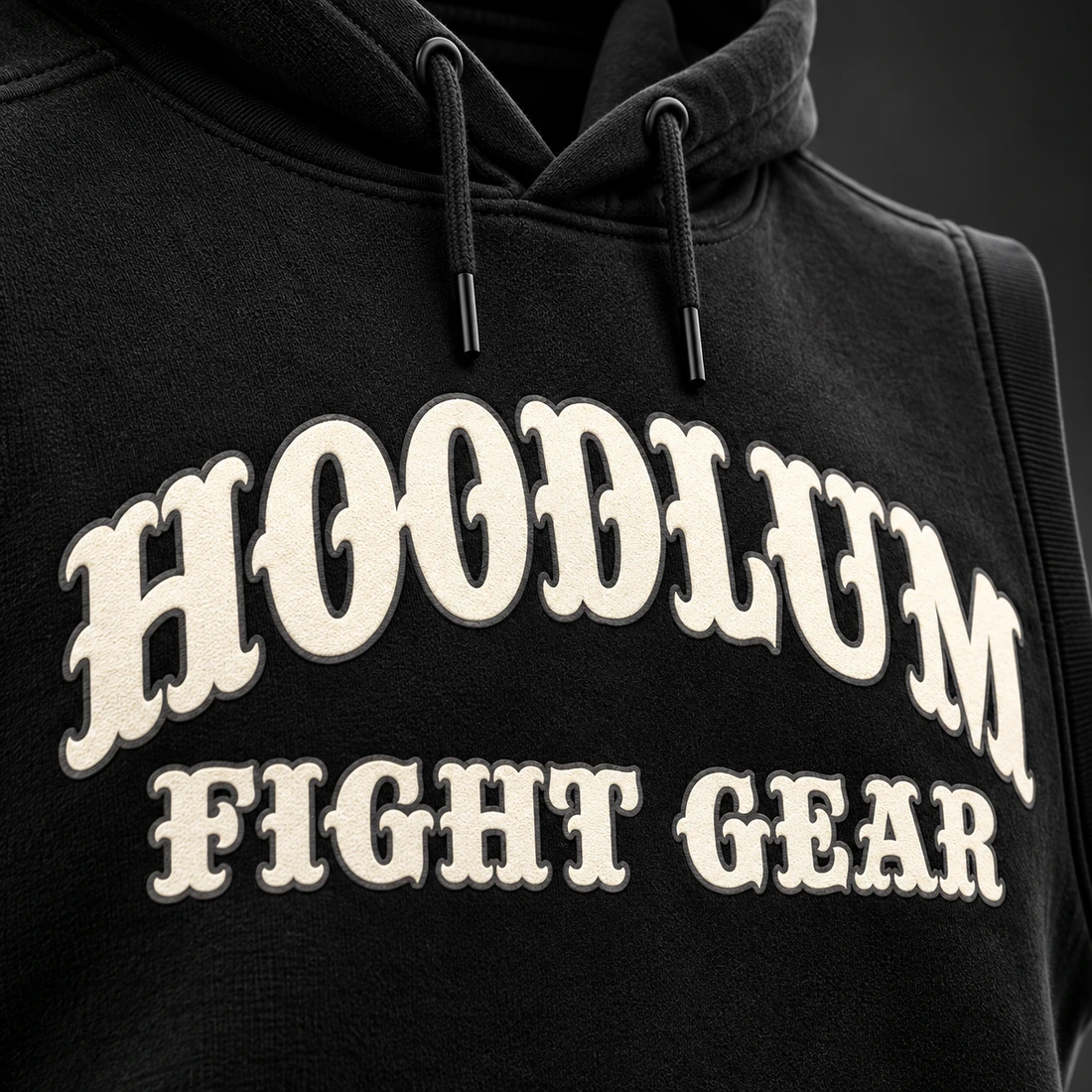 Ring Legacy Sleeveless Hoodie — Branding detail (AI demo concept)