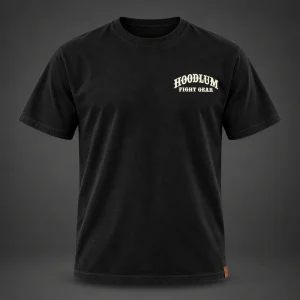 Silent Courage Tee — Black / Copper — Front view (AI demo concept)