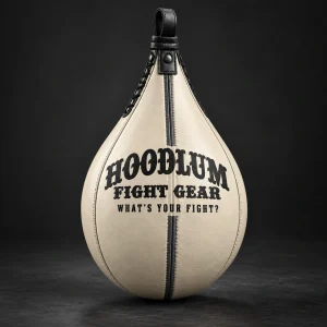 Speed Bag — Bone / Graphite — Three-quarter view (AI demo concept)