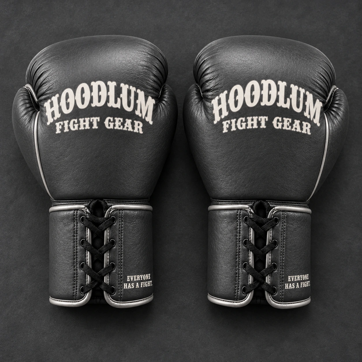 Steel Lace-Up Gloves — Top view (AI demo concept)