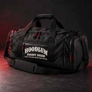 Training Duffel — Three-quarter view (AI demo concept)