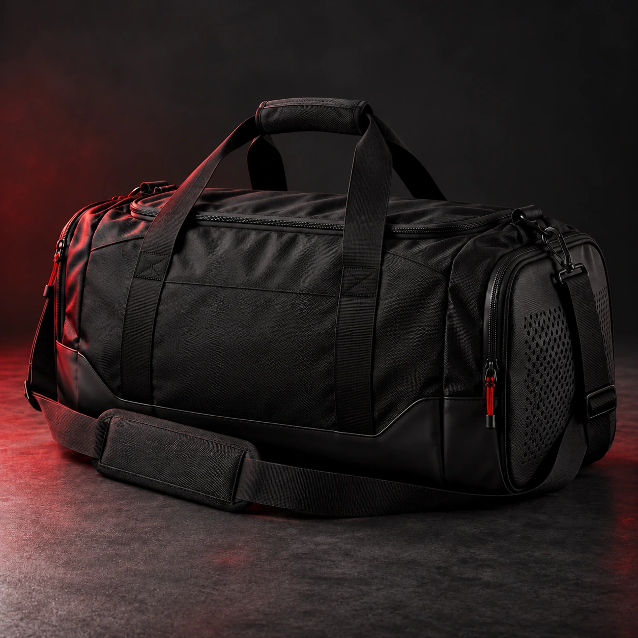 Training Duffel — Rear view (AI demo concept)
