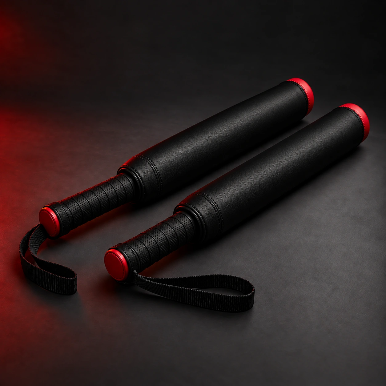Training Sticks — Rear view (AI demo concept)