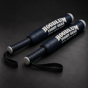 Training Sticks — Midnight / Ice — Three-quarter view (AI demo concept)