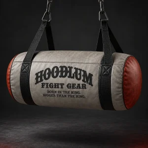 Uppercut Bag — Stone / Rust — Three-quarter view (AI demo concept)